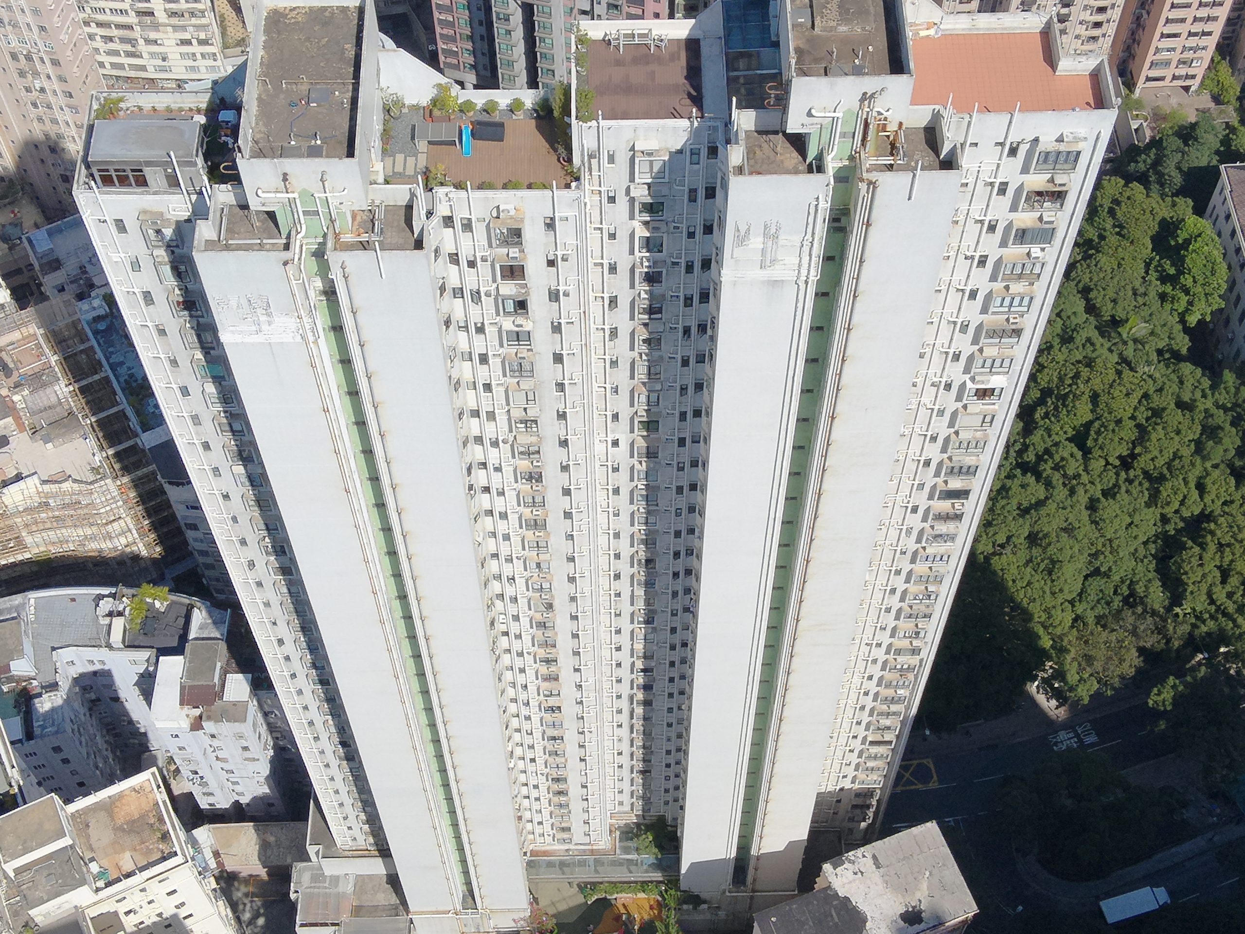 drone survey inspection in Hong Kong building