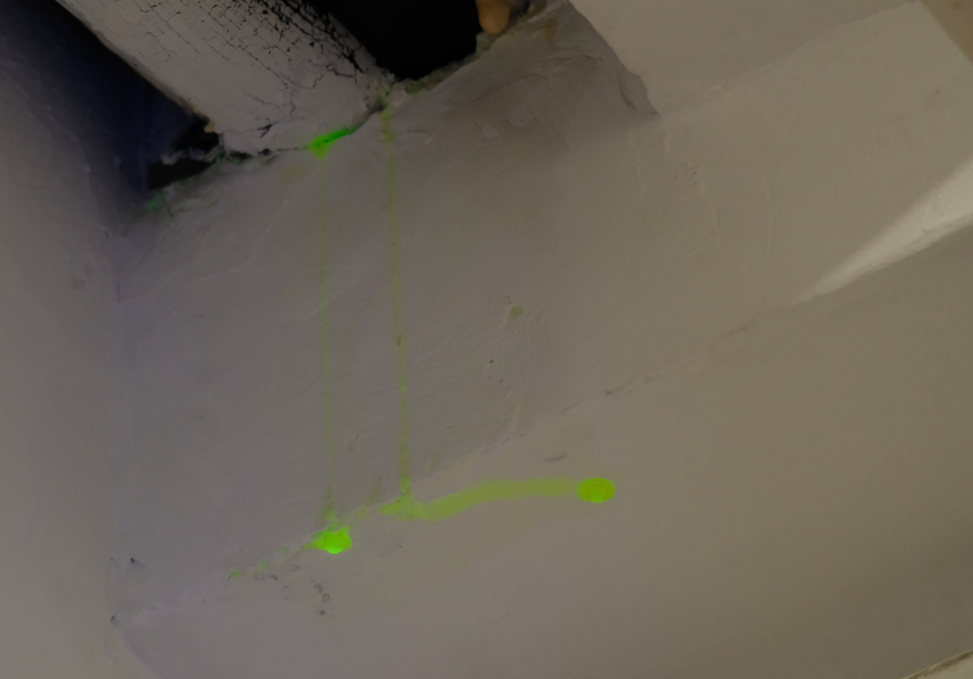 Colour Dye Water - Water Leakage Investigation Hong Kong